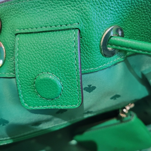 Kate Spade green bucket drawstring bag - Picture 4 of 11